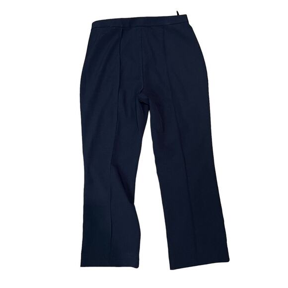Tory Burch Twill Kahiki Wool Pant 135278 Medium Navy Womens Size 12 - Picture 4 of 4